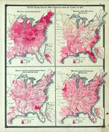 United States Vitality Maps from Census of 1870, Wisconsin State Atlas 1878